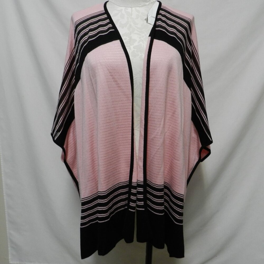 Ming Wang knit Cover Up Cardigan Sweater Top One Size OSFM Sm Md Lg Medium Large